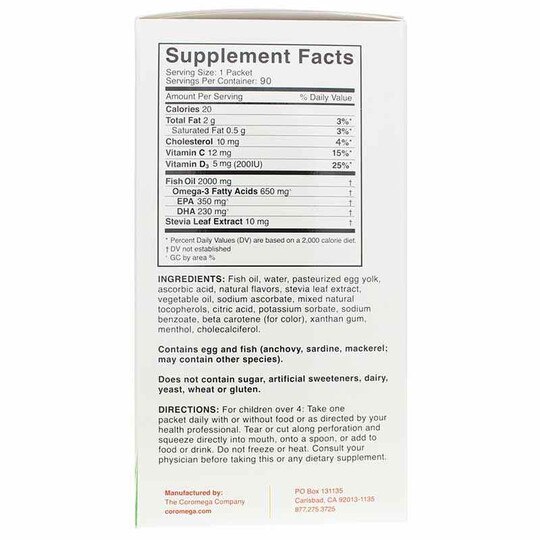 Kids Omega-3 Tropical Squeeze + D, COM